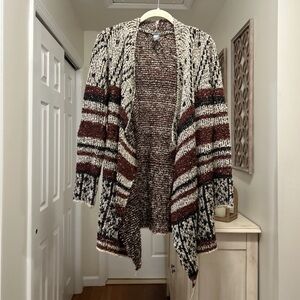 Cozy Striped Cardigan Sweater